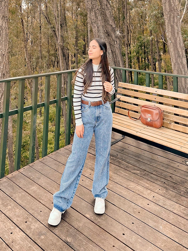 Pantalón estilo Wide Leg de mezclilla, Celeste Nevado