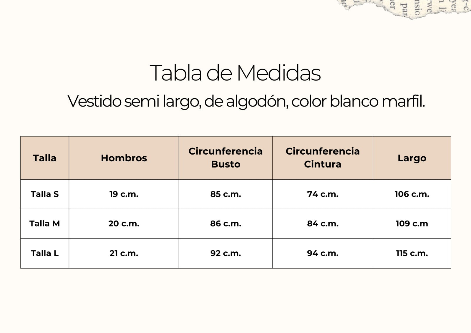 tallas