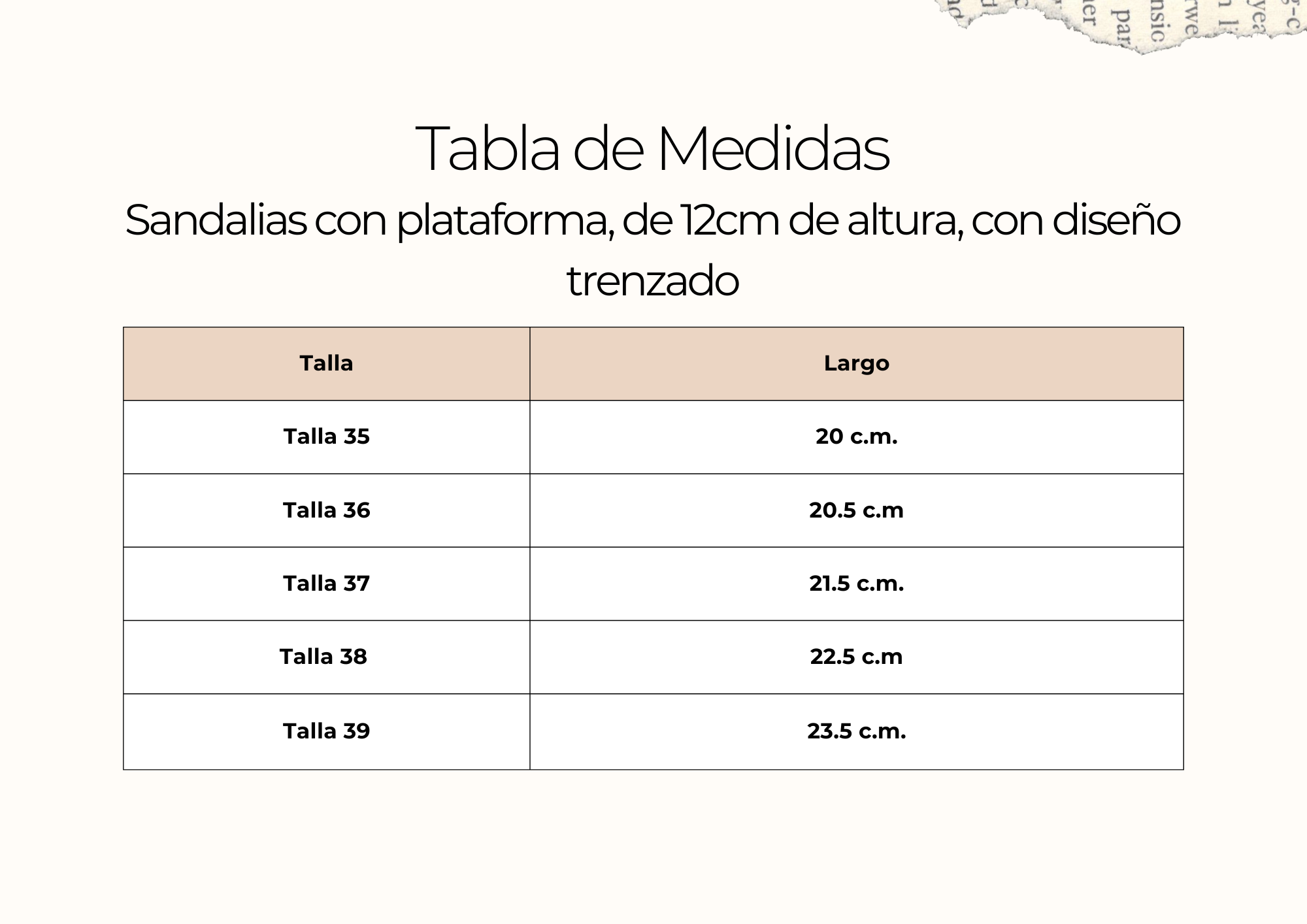 tallas