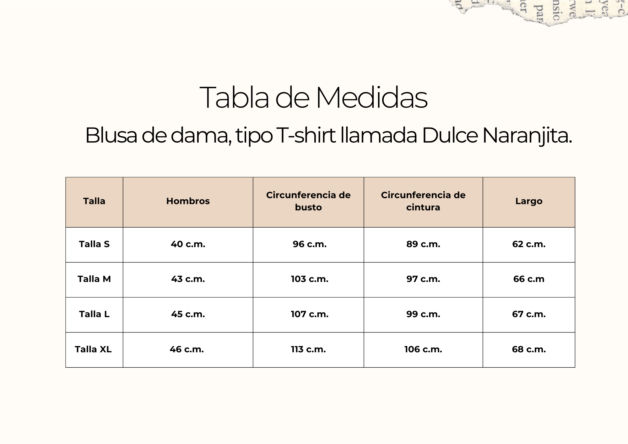 tallas