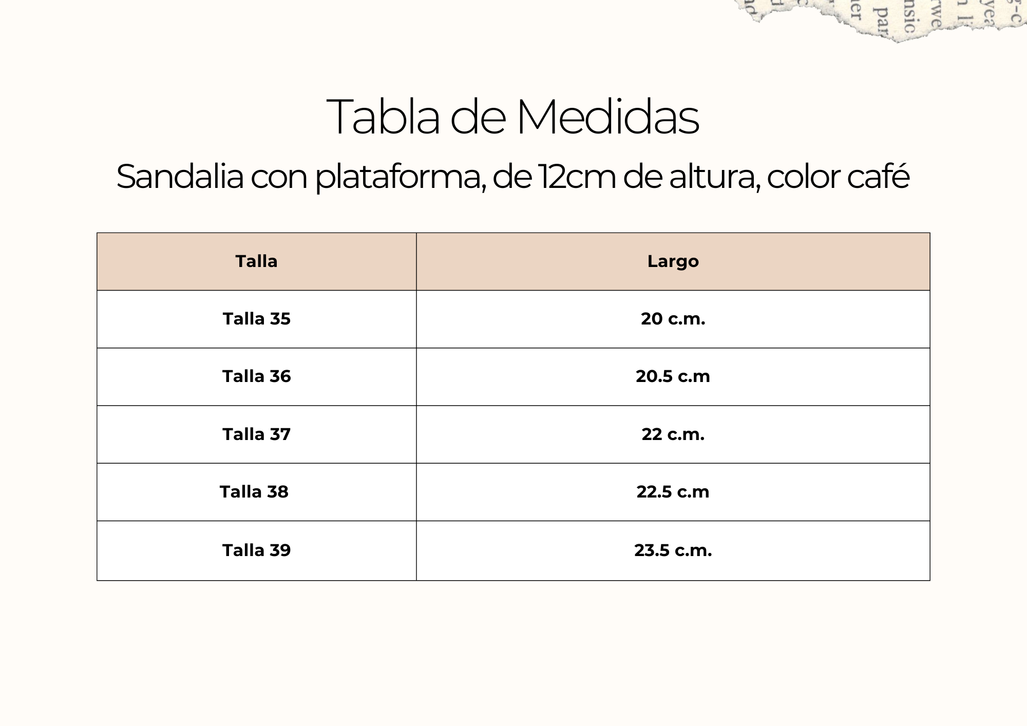 tallas