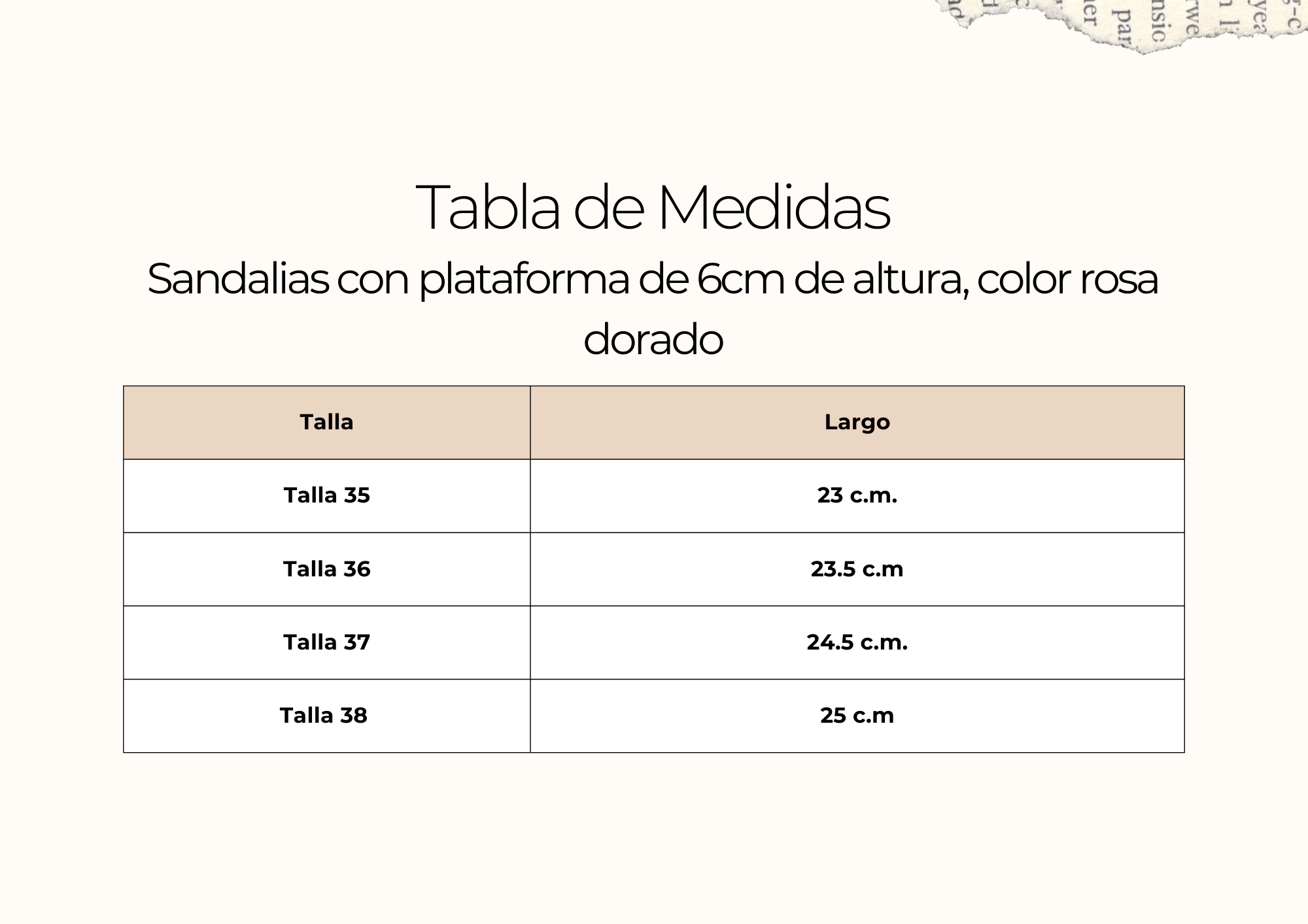 tallas