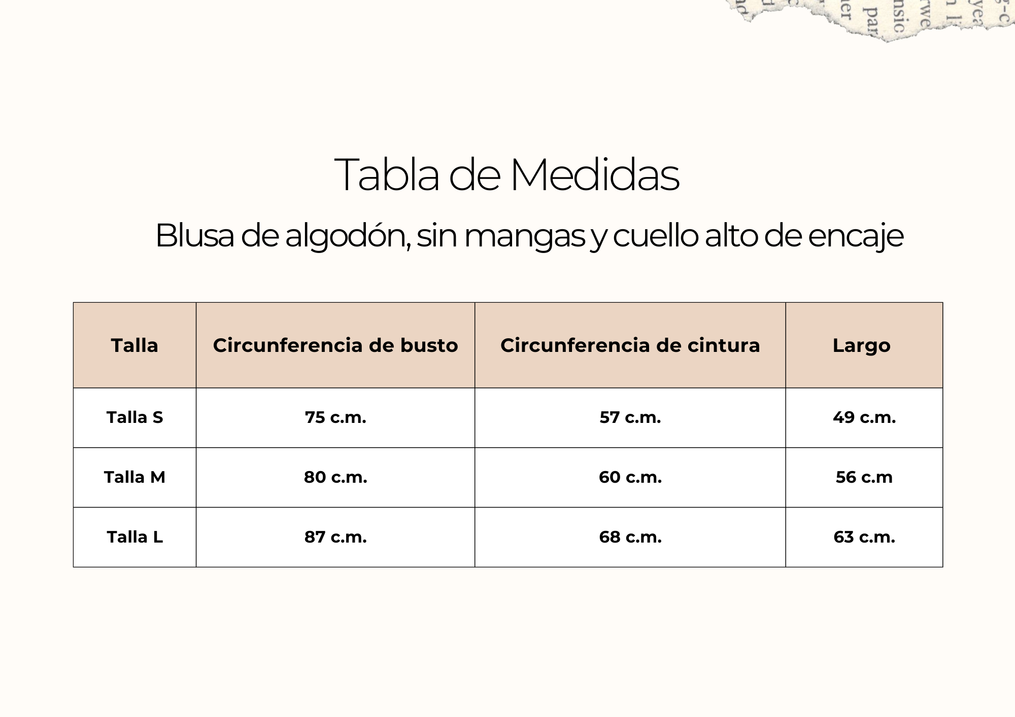 tallas