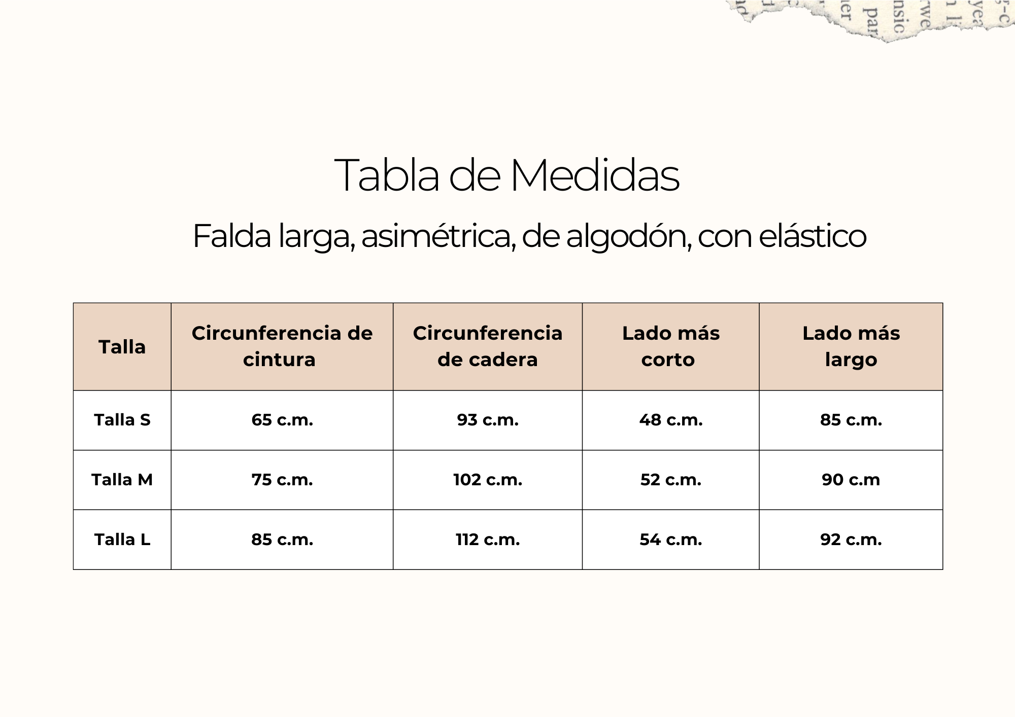 tallas