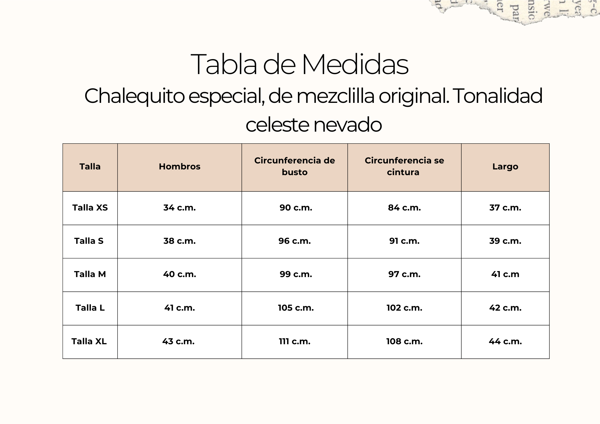 tallas