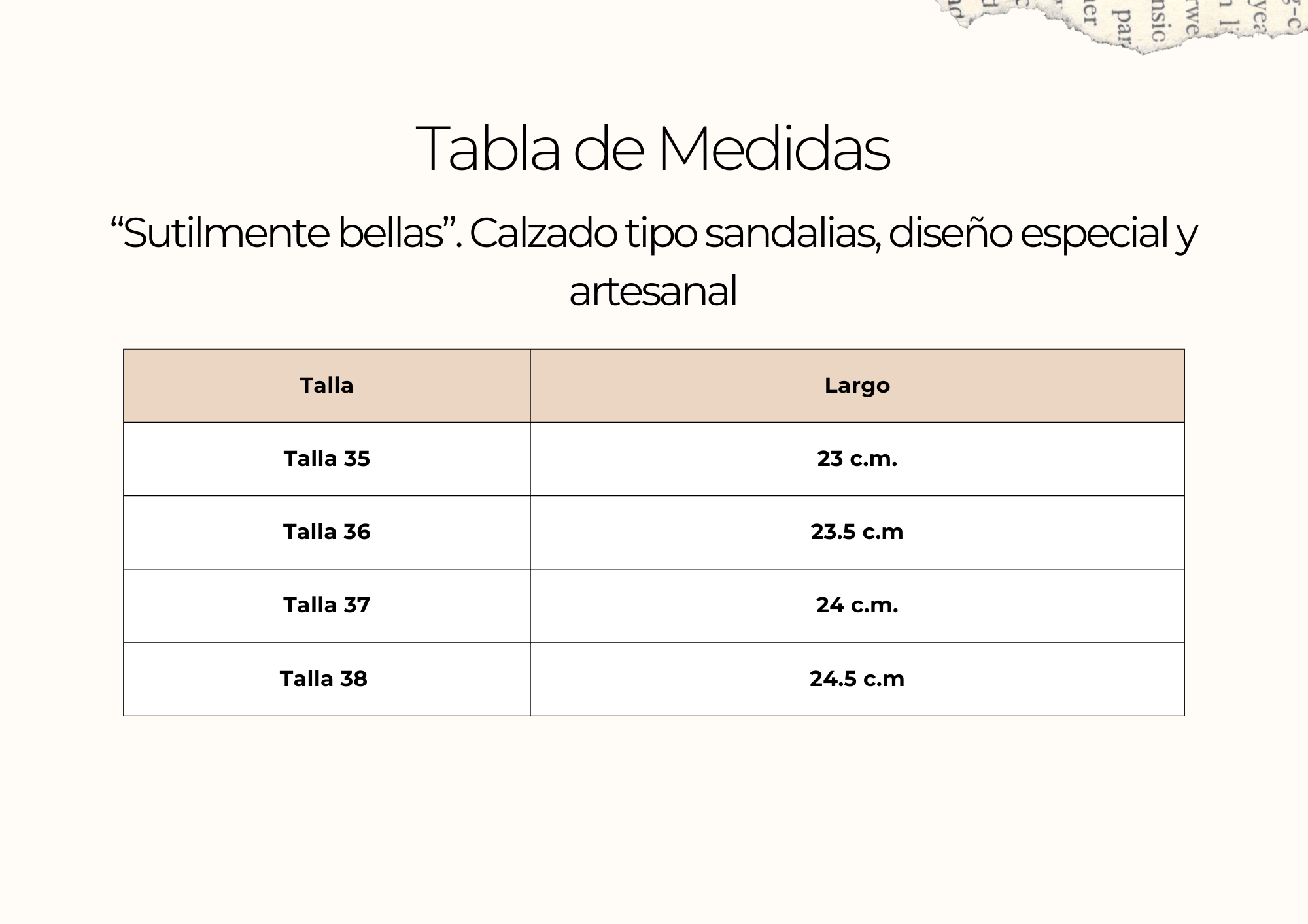 tallas