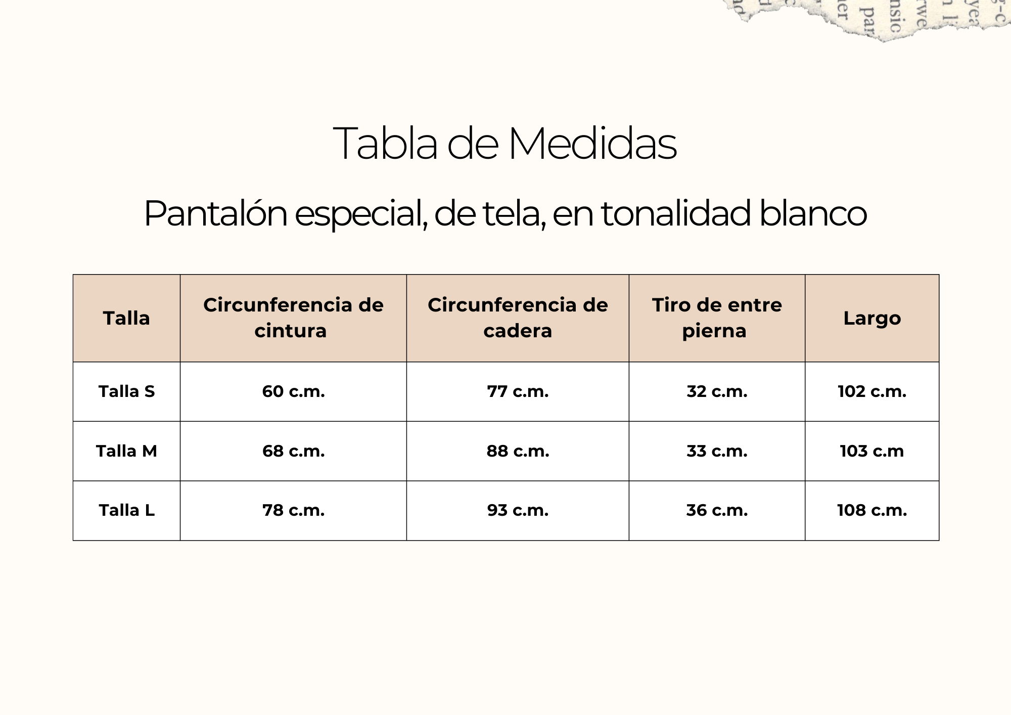 tallas