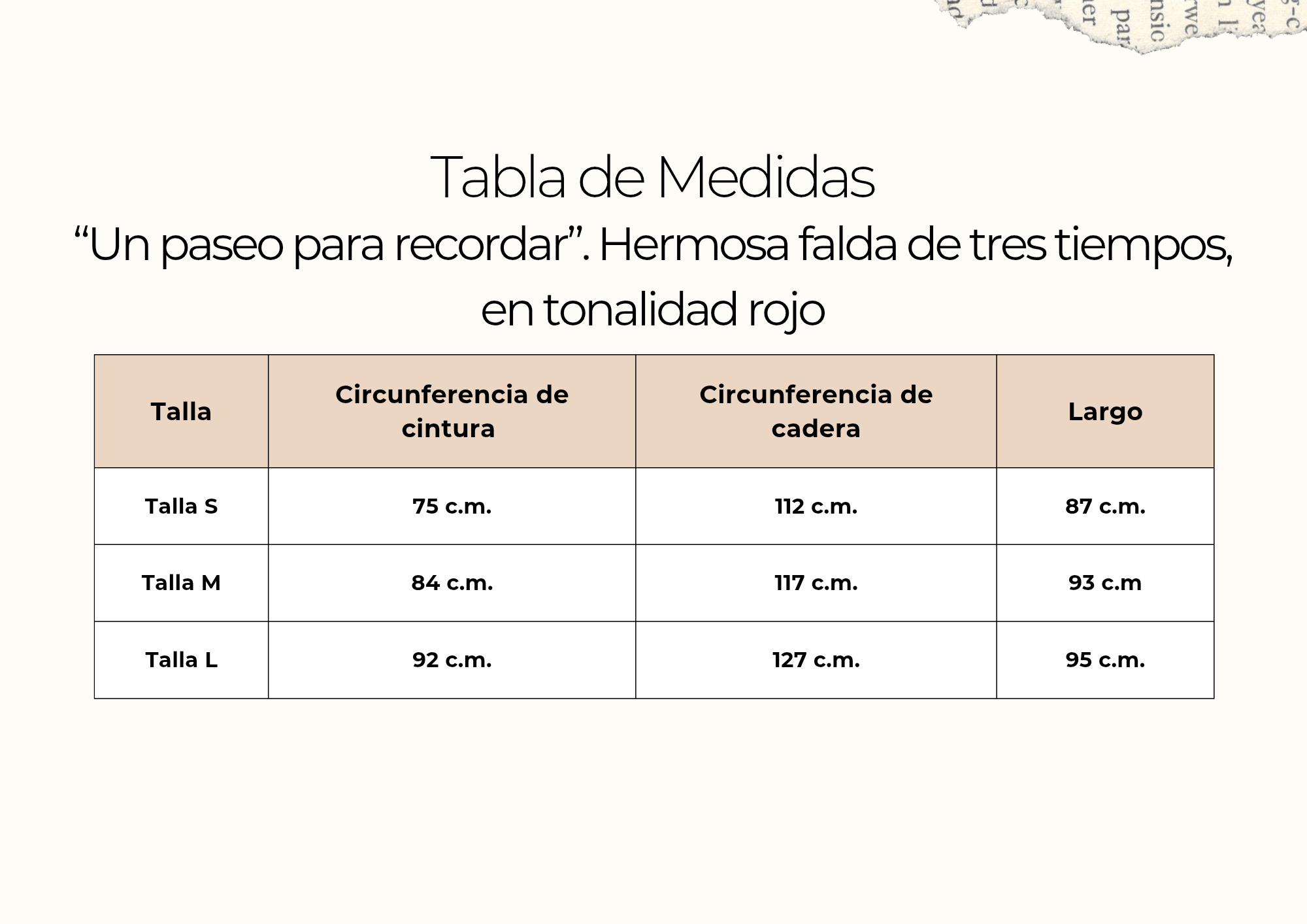 tallas