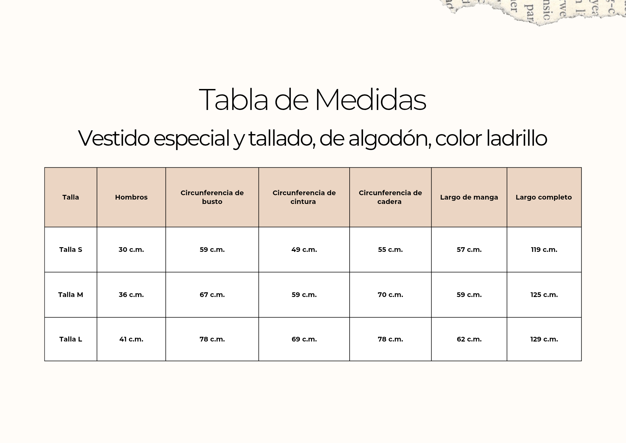 tallas