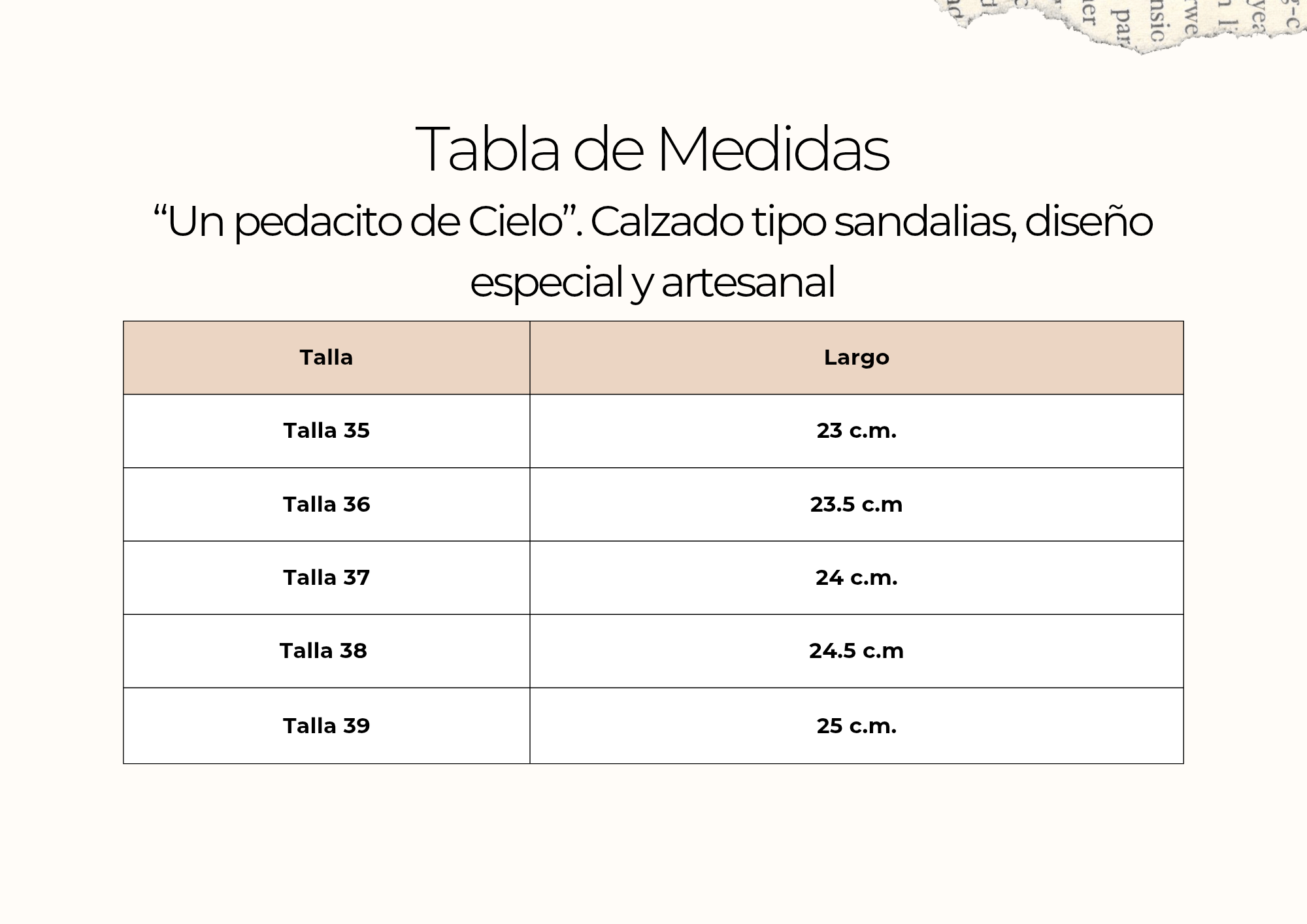 tallas