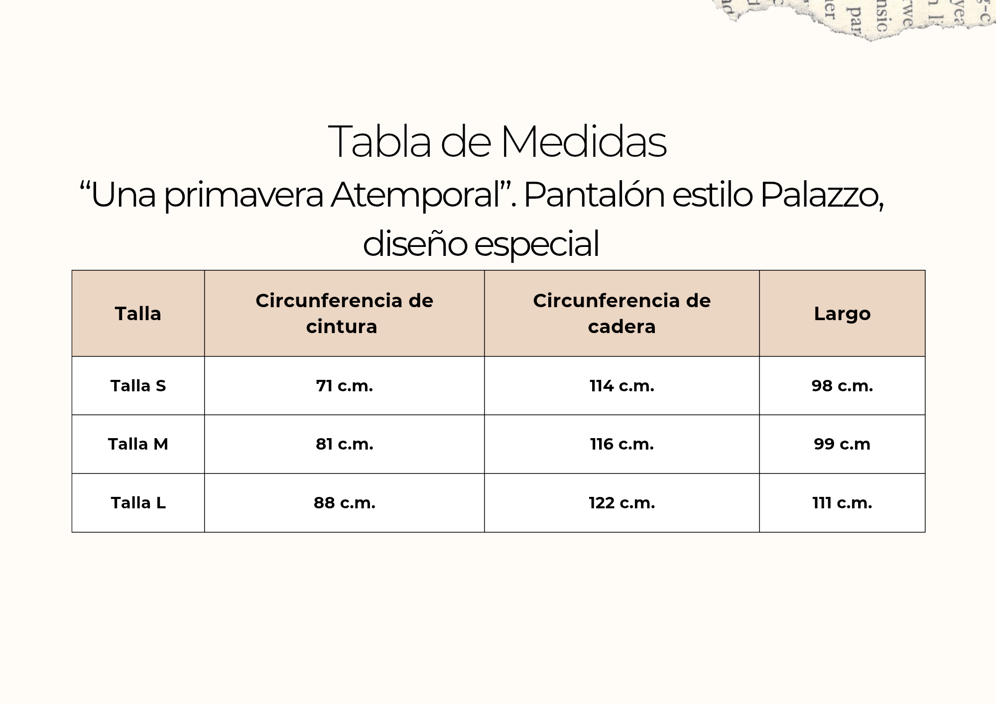 tallas