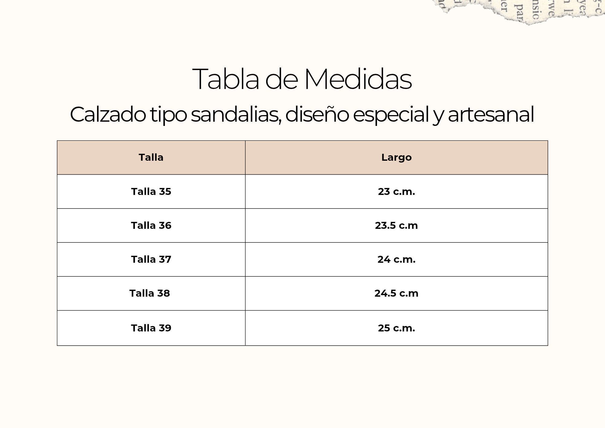 tallas