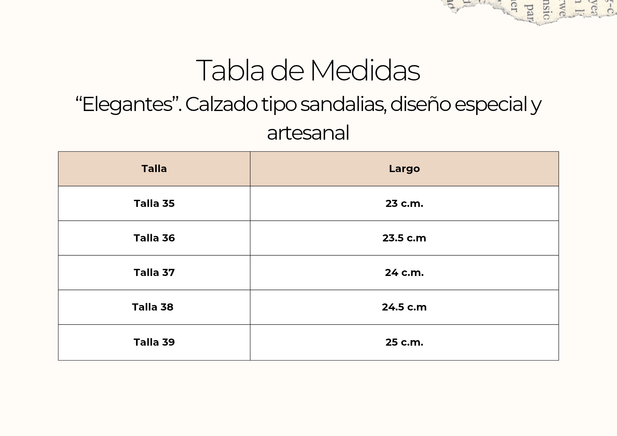 tallas