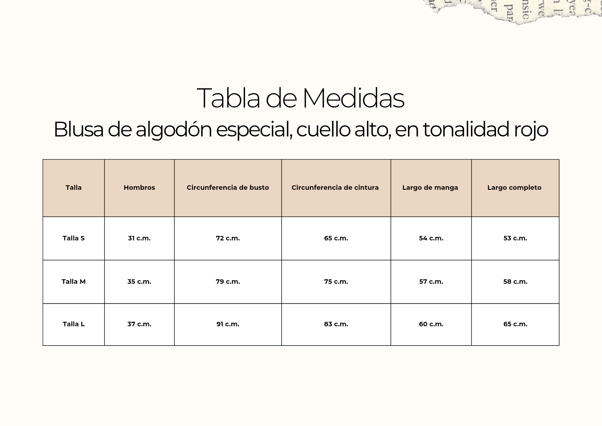 tallas