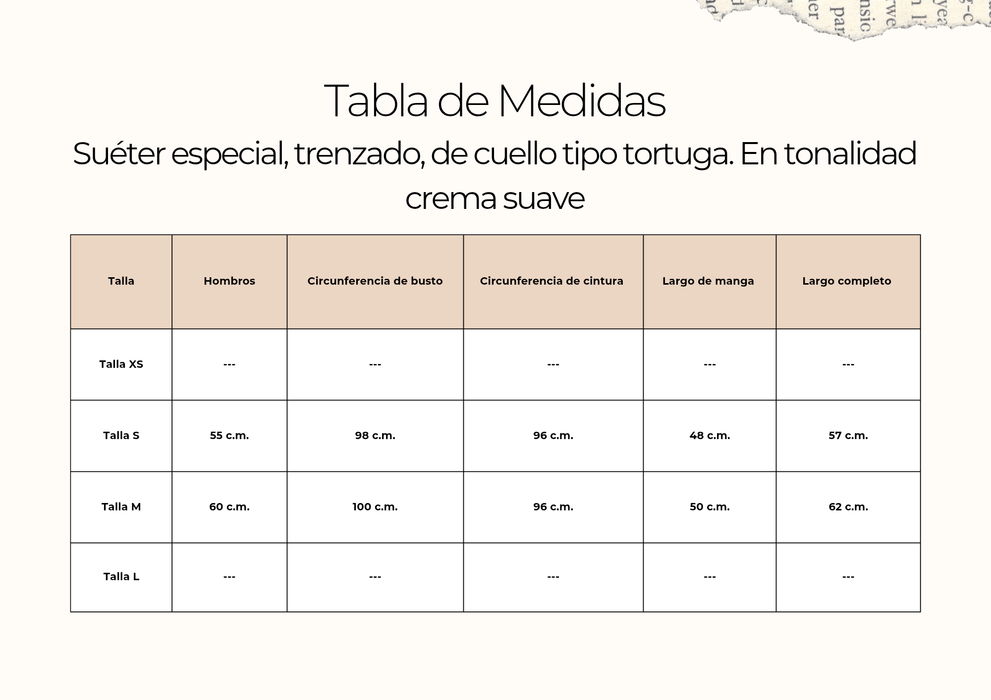 tallas