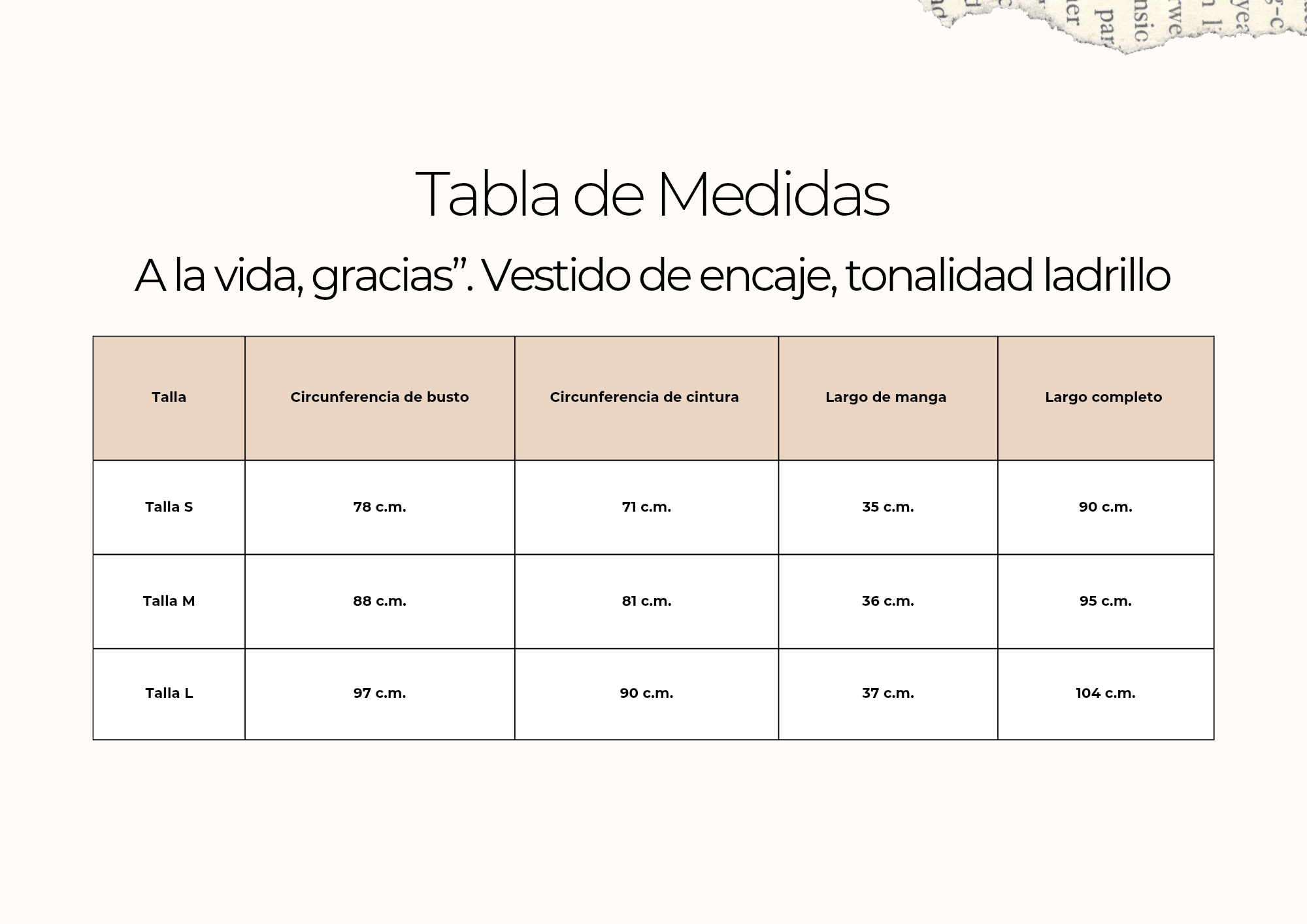 tallas
