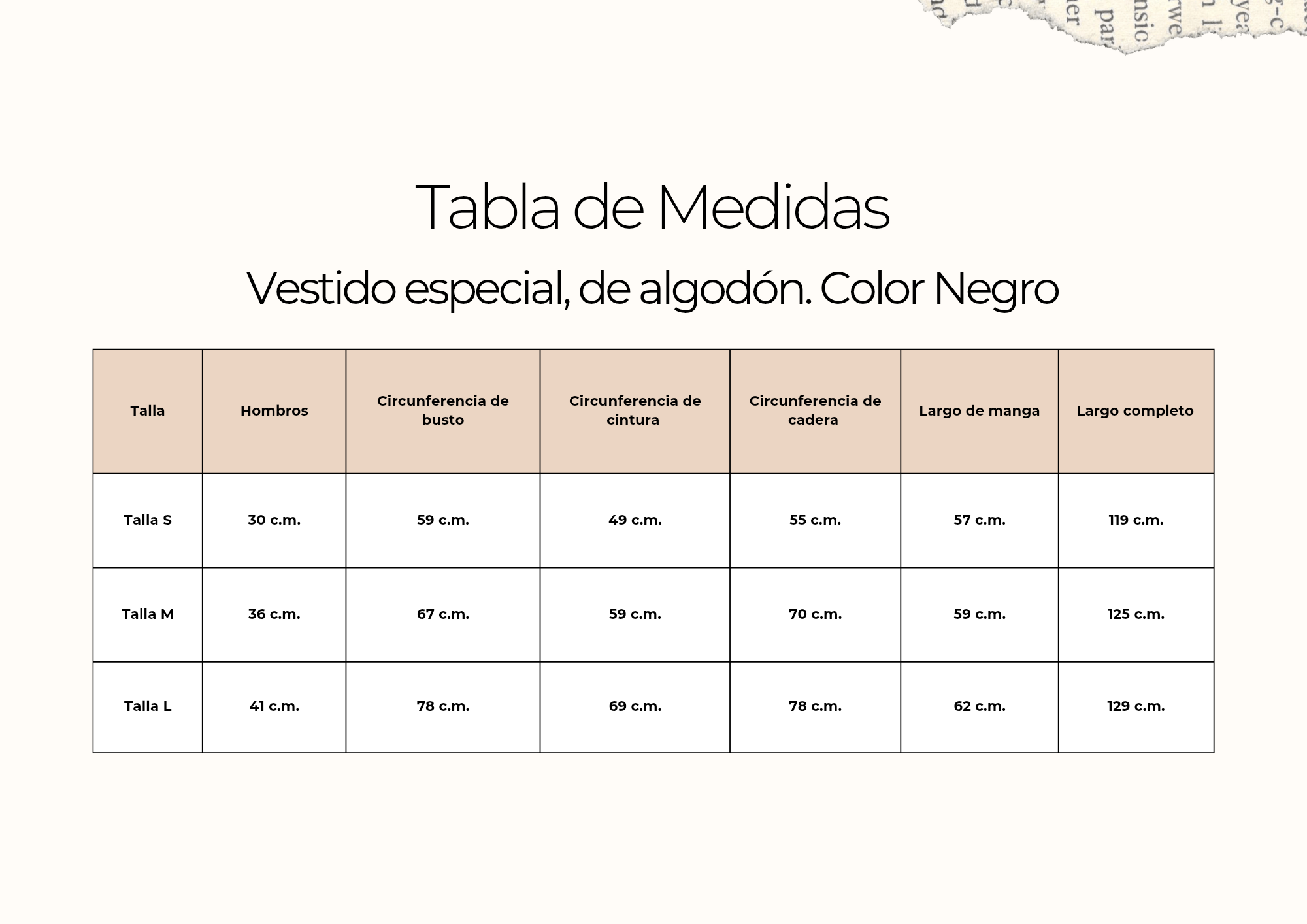 tallas