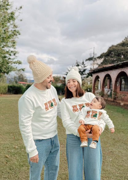Tierna Navidad. Suéter para damas y caballeros, especial de algodón.