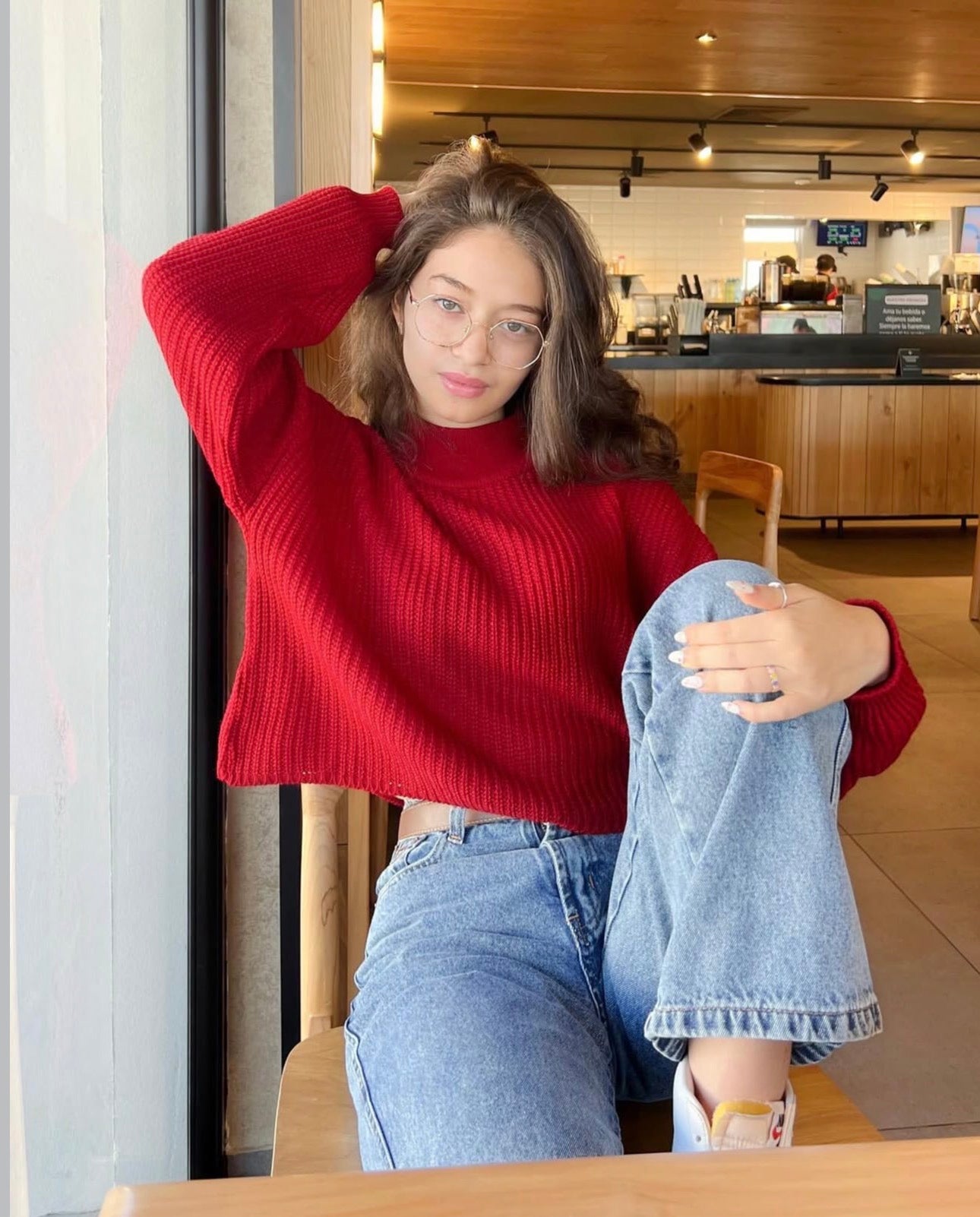 Suéter para dama, diseño especial pull over, nueva edición, tonalidad rojo vino.
