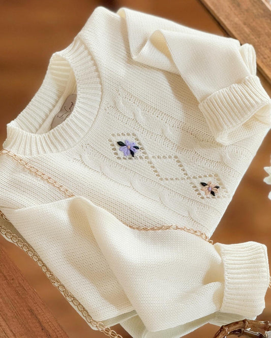 Suéter “Un sueño de antaño”, edición especial crema
