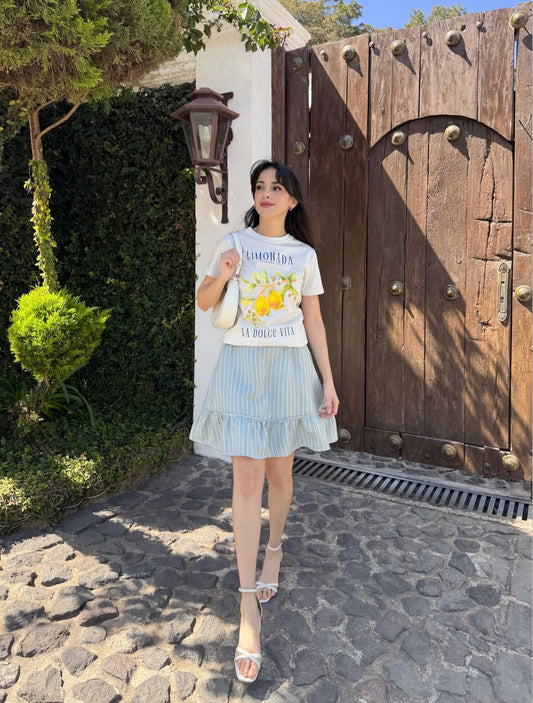 Blusa de dama, tipo T-shirt, llamada la dulce vida.