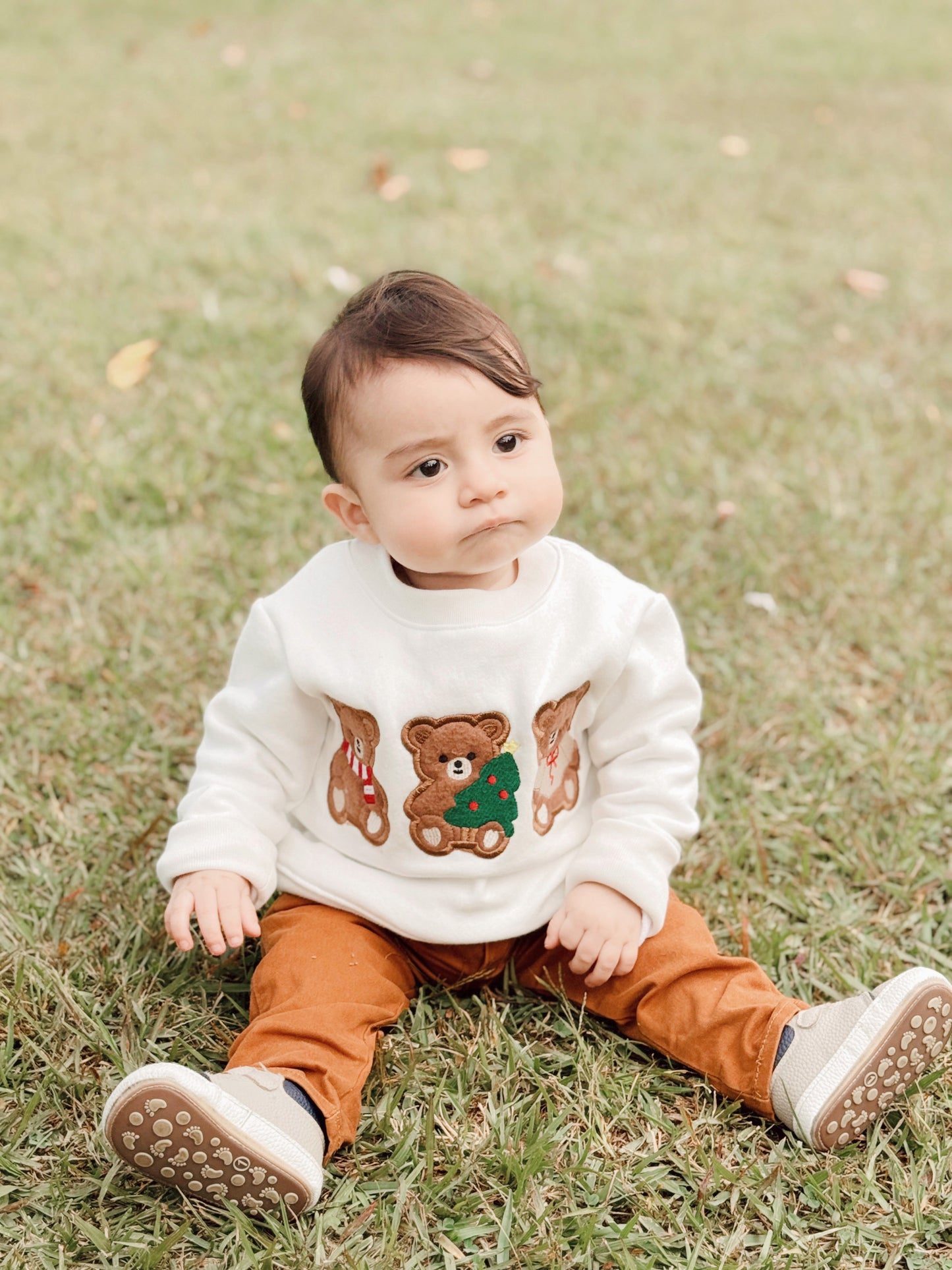 Tierna Navidad. Suéter para niños, especial de algodón.