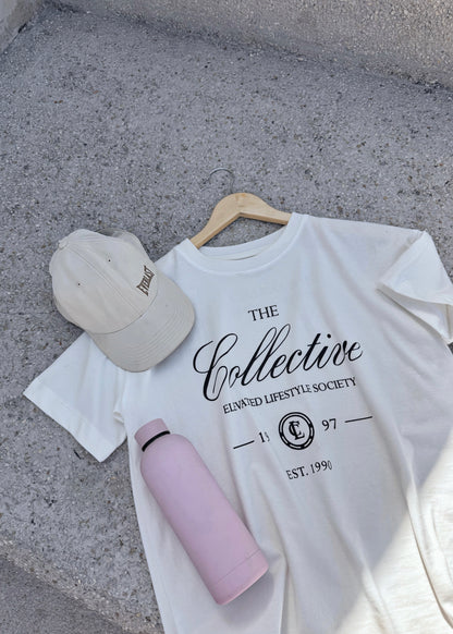 "The collective", blusa tipo t-shirt, para dama, diseño oversize, de edición especial.