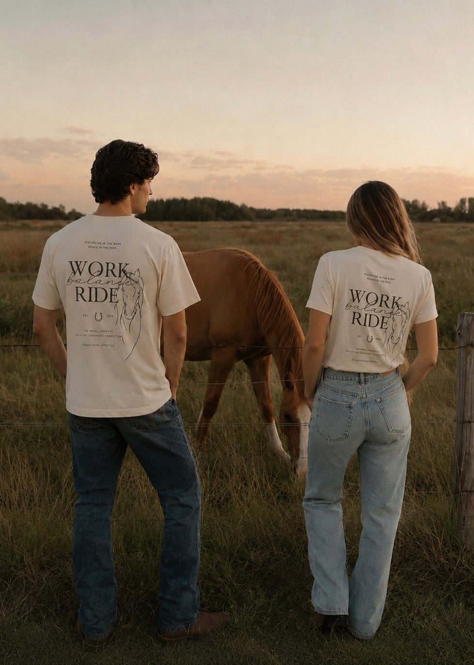 "Work balance ride", t-shirt de edición especial, diseño oversize, tonalidad crema.