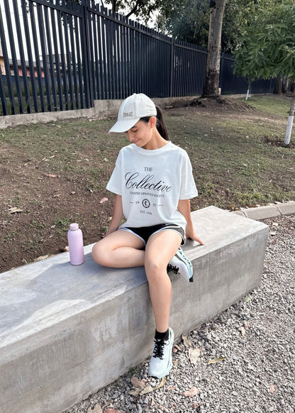 "The collective", blusa tipo t-shirt, para dama, diseño oversize, de edición especial.