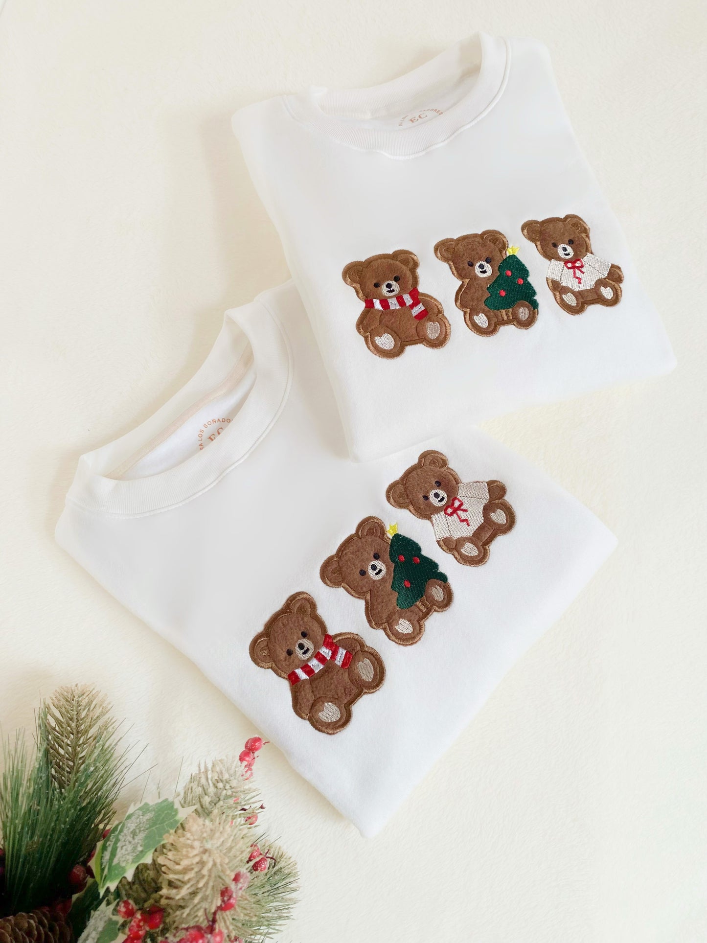 Tierna Navidad. Suéter para damas y caballeros, especial de algodón.