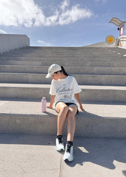 "The collective", blusa tipo t-shirt, para dama, diseño oversize, de edición especial.