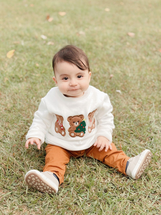 Tierna Navidad. Suéter para niños, especial de algodón.