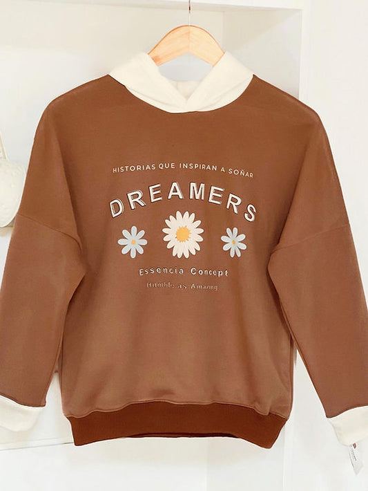Historias que inspiran a soñar, suéter tipo hoodie