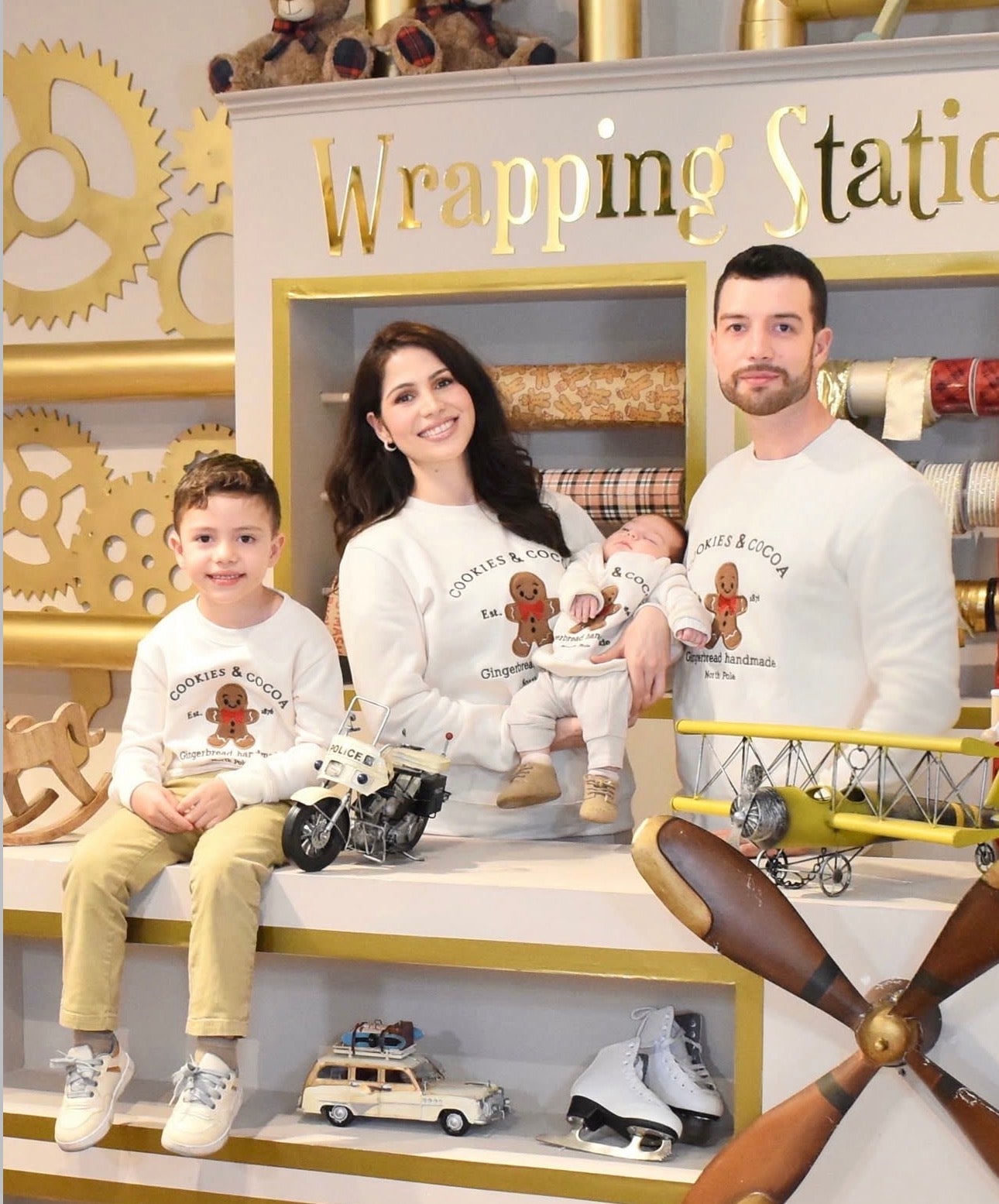 “Cookies anda Cocoa”. Suéter de Navidad para niños, edición especial de algodón.