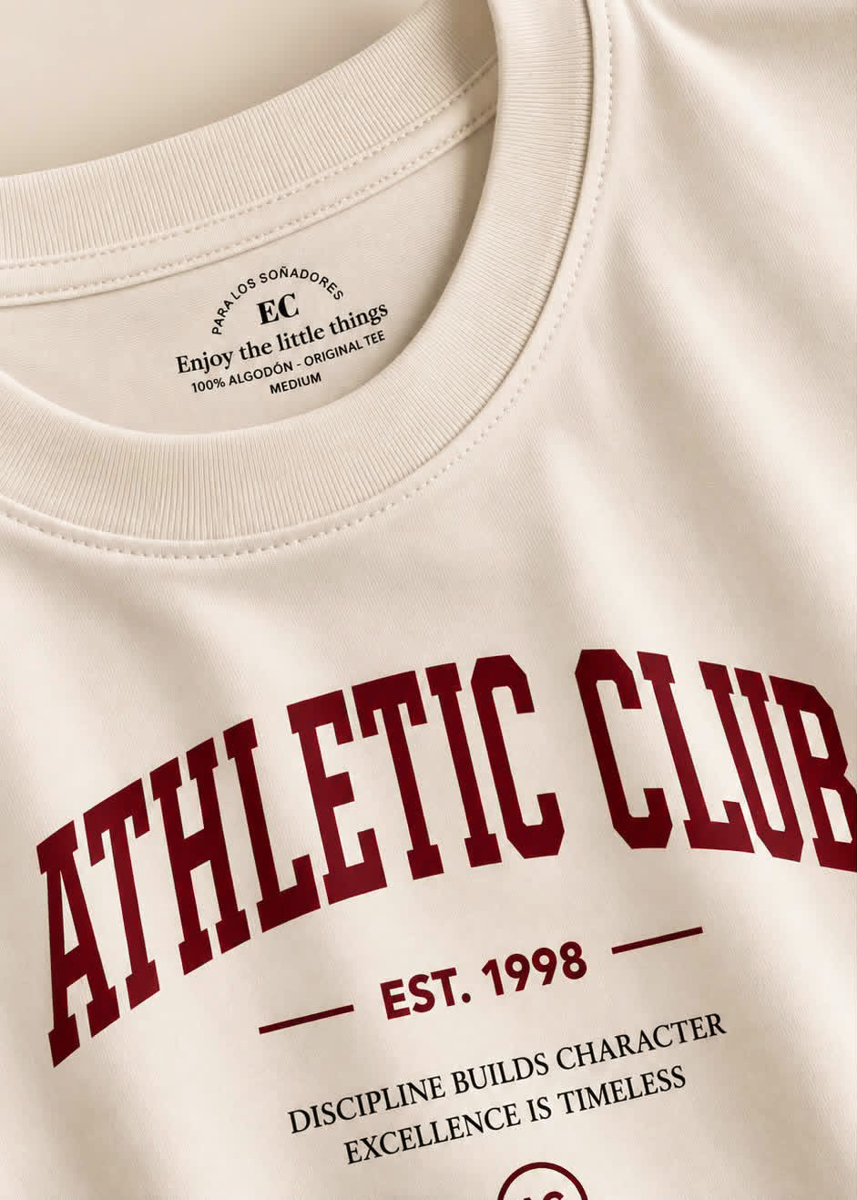"Athletic Club", blusa tipo t-shirt, para dama, diseño oversize, de edición especial.
