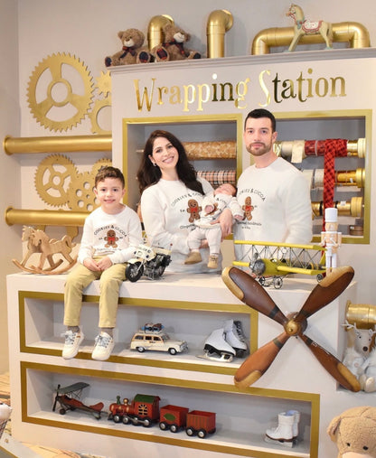 “Cookies anda Cocoa”. Suéter de Navidad para niños, edición especial de algodón.