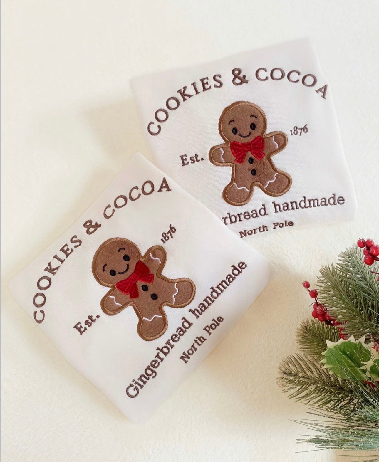 “Cookies anda Cocoa”. Suéter de Navidad para niños, edición especial de algodón.