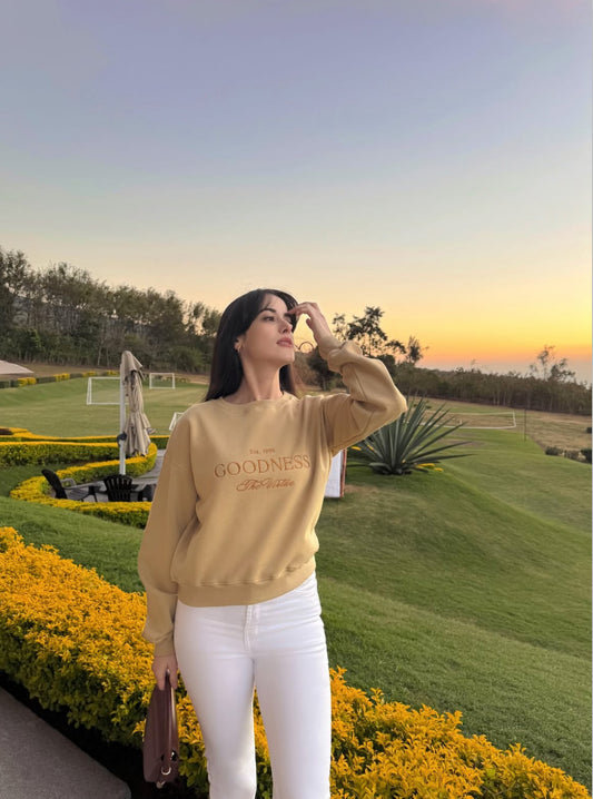 "Bondad es la virtud", suéter para dama, diseño tipo hoodie, de edición especial.