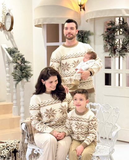 Recuerdos que permanecen eternos. Suéter tejido de Navidad, para niños, edición especial.