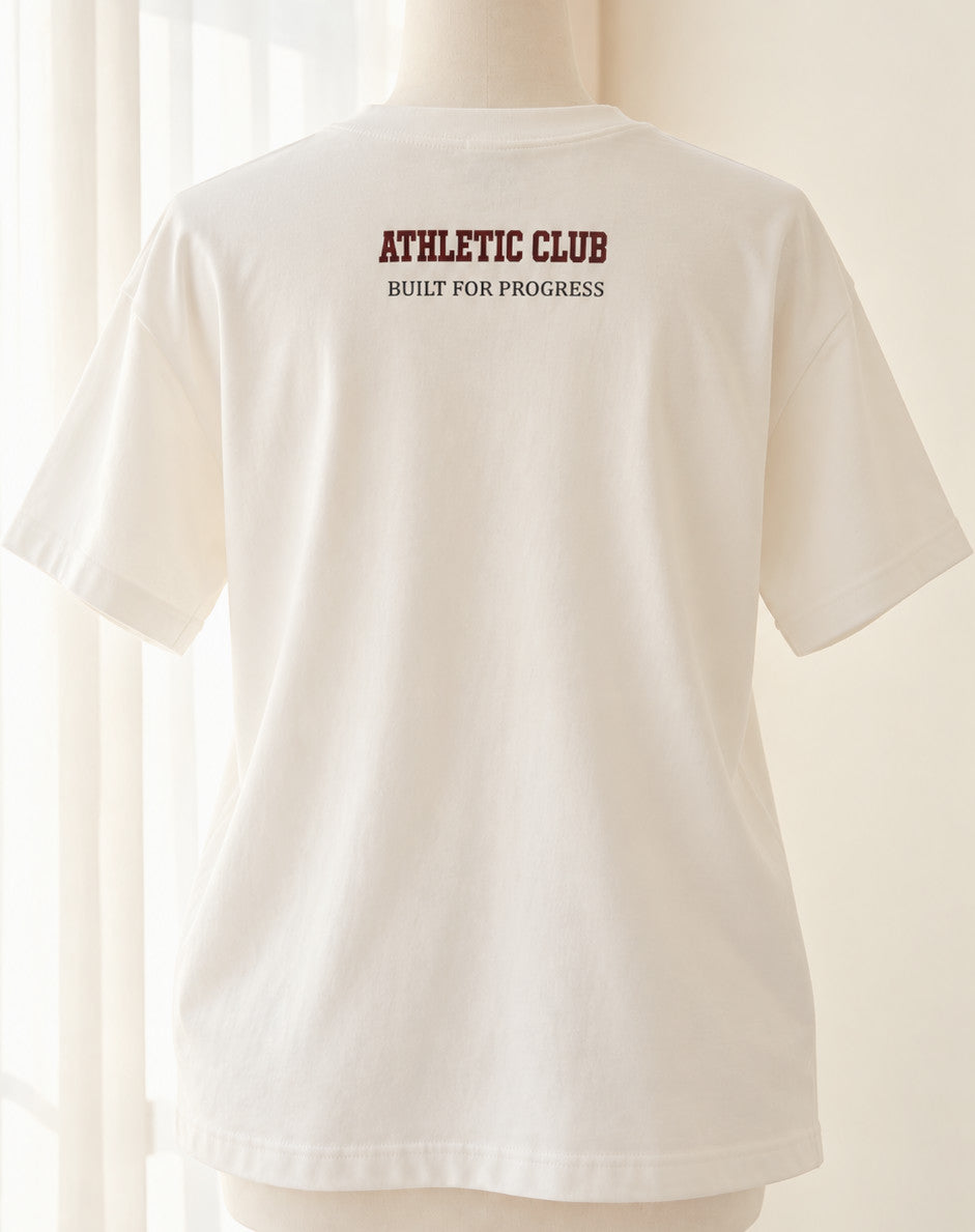 "Athletic Club", blusa tipo t-shirt, para dama, diseño oversize, de edición especial.