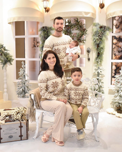 Recuerdos que permanecen eternos. Suéter tejido de Navidad, para niños, edición especial.