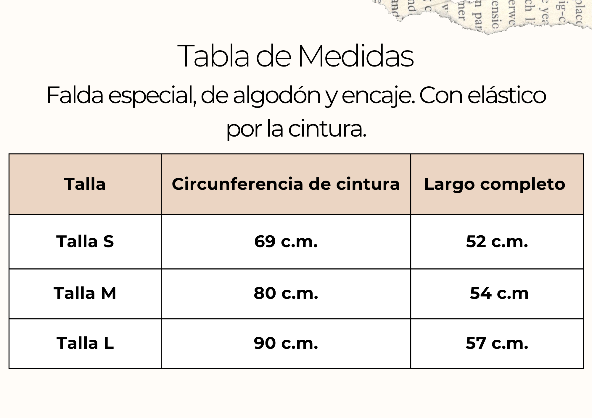 tallas