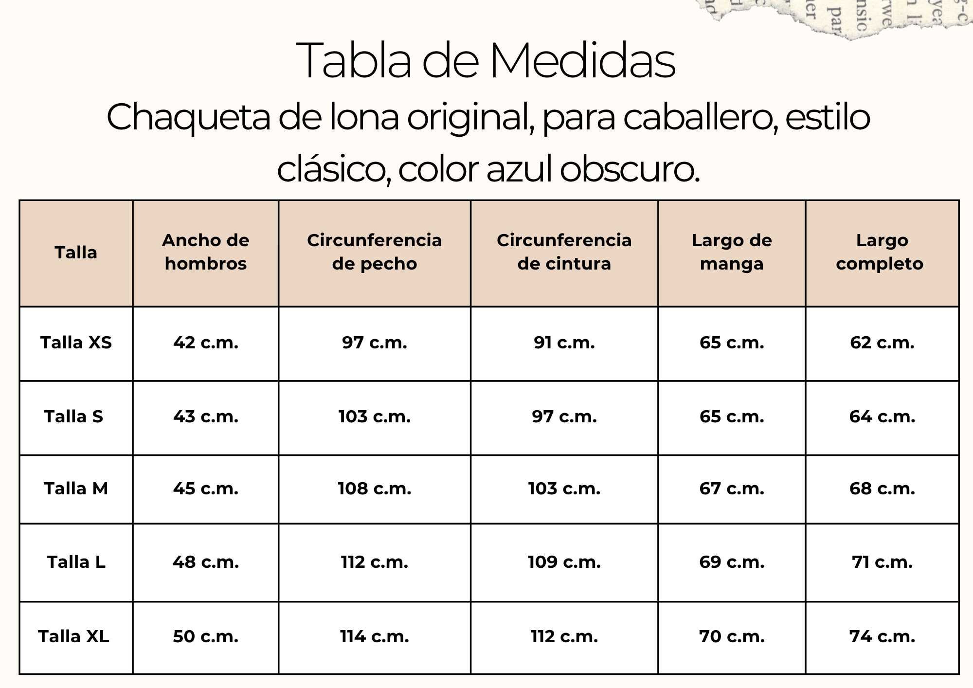 tallas