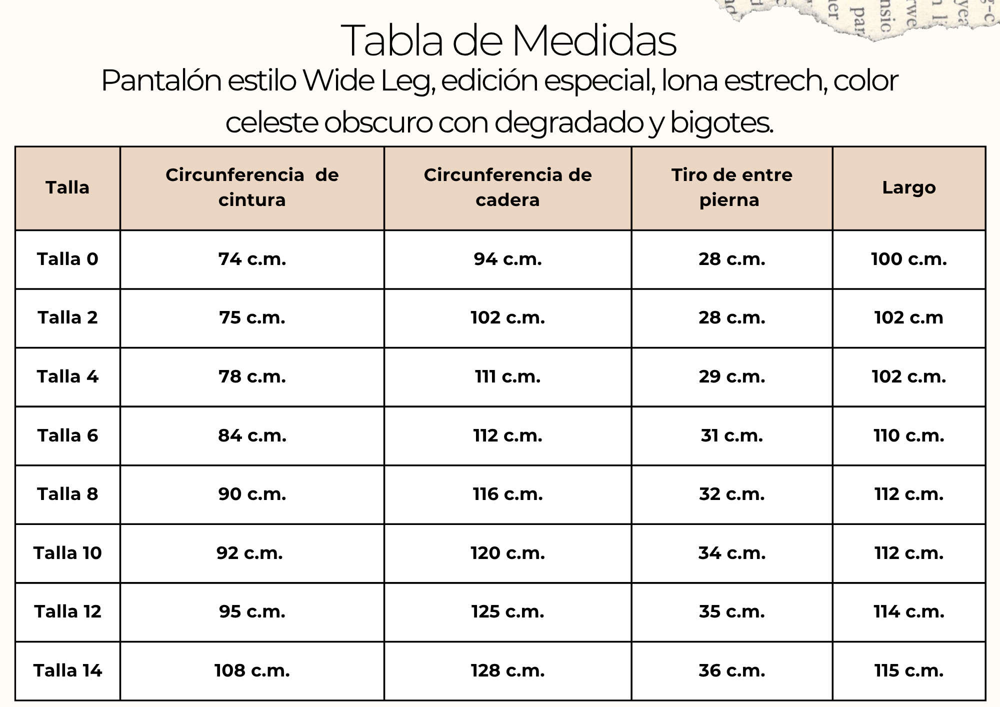 tallas