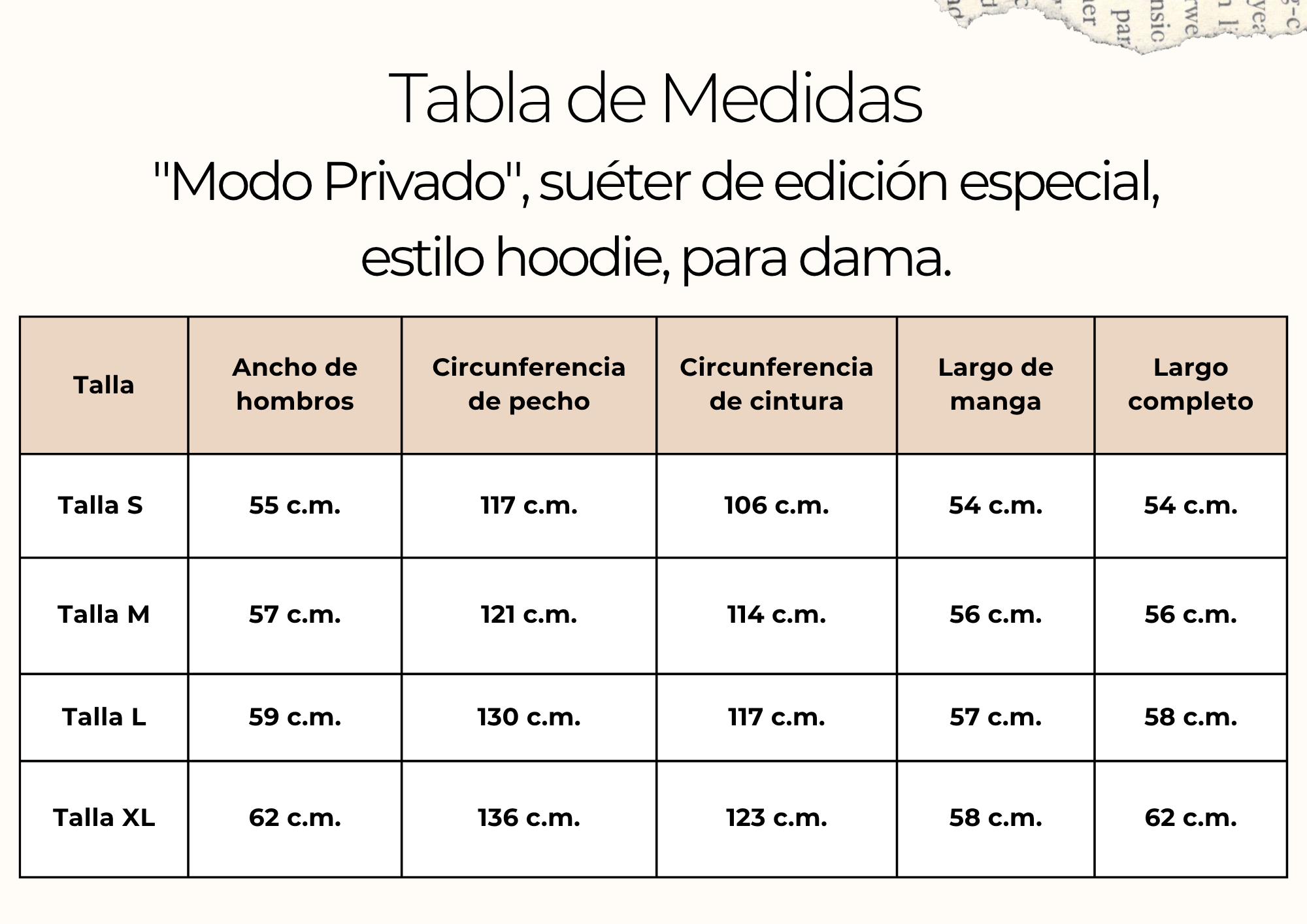 tallas