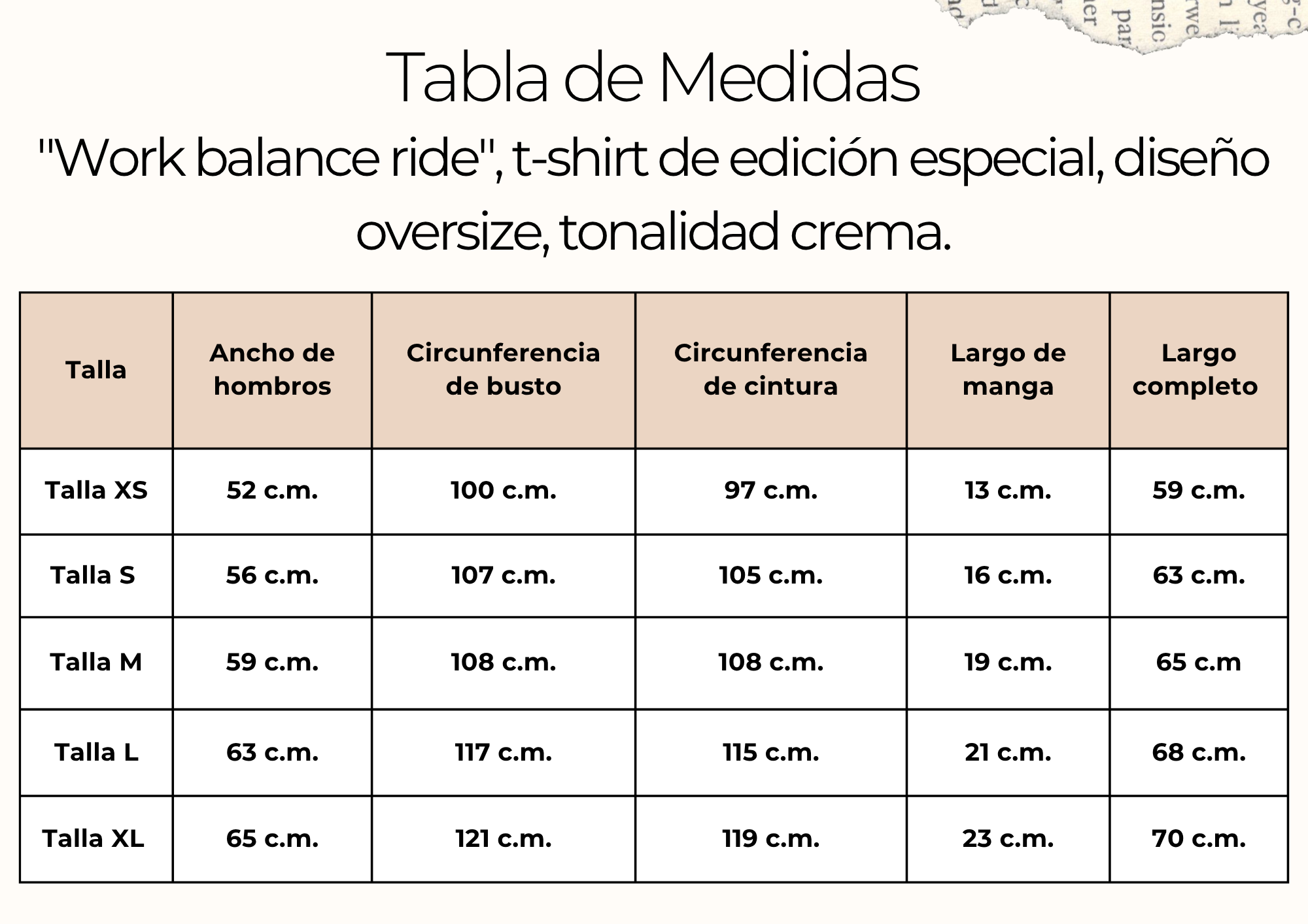 tallas