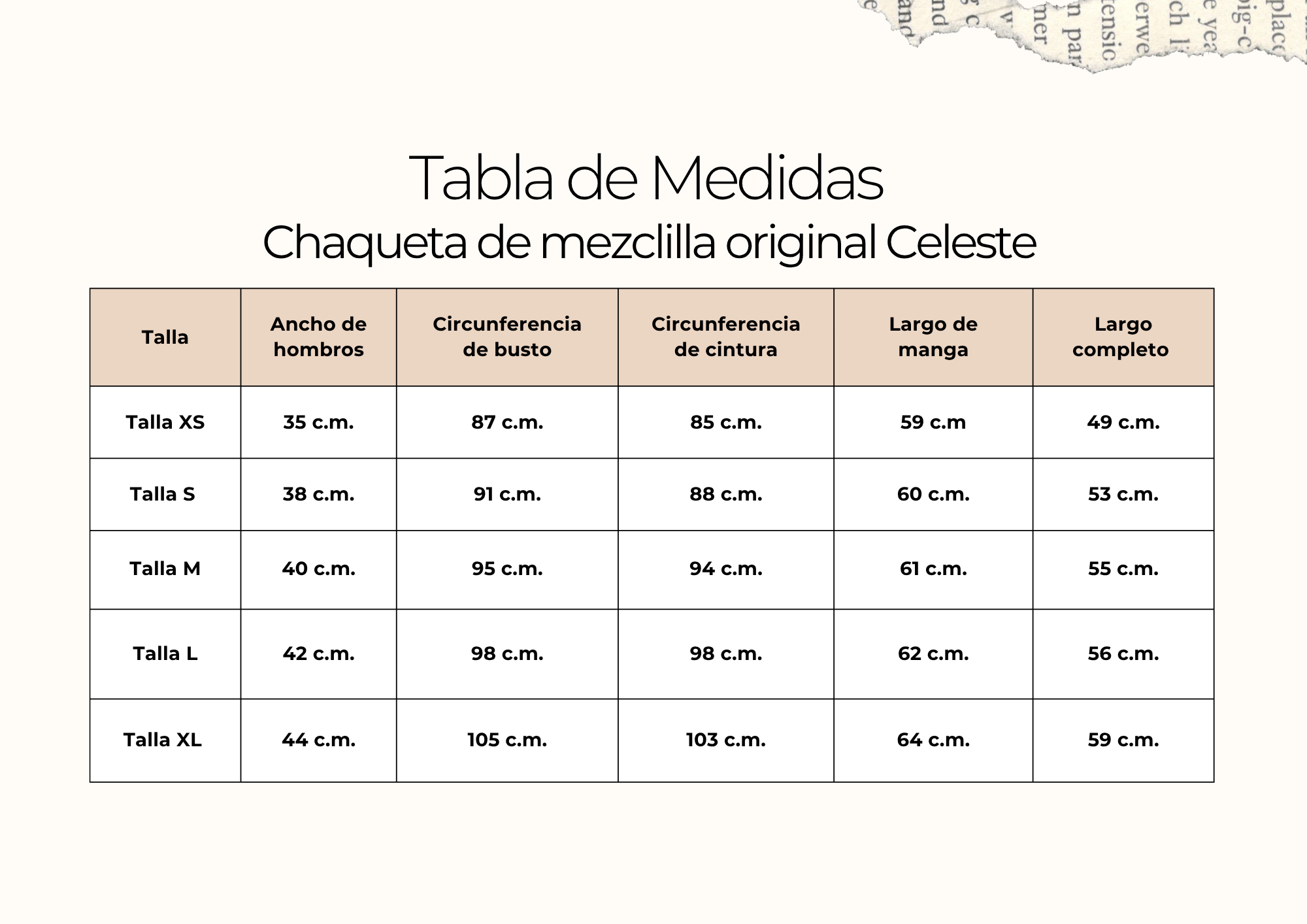 tallas