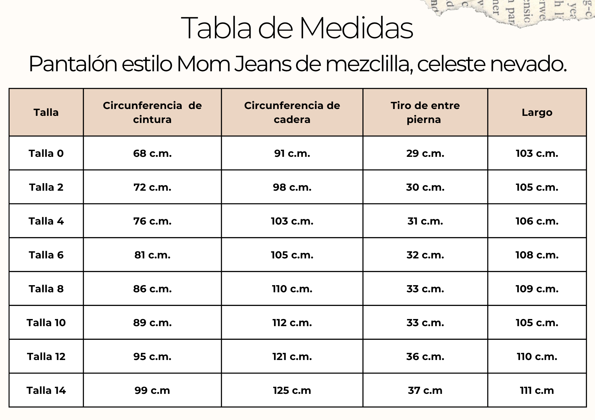 tallas