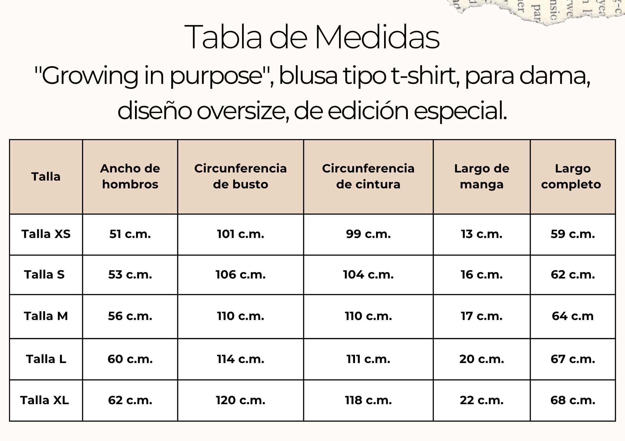 tallas