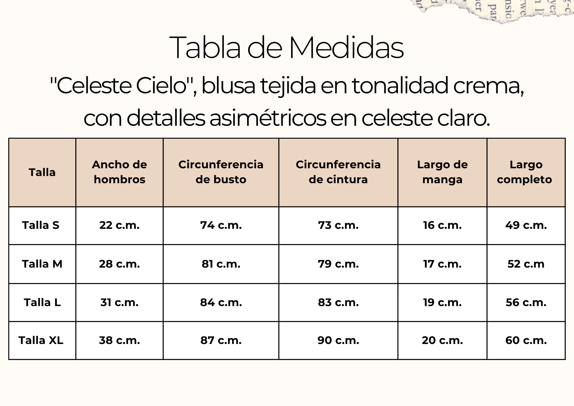 tallas